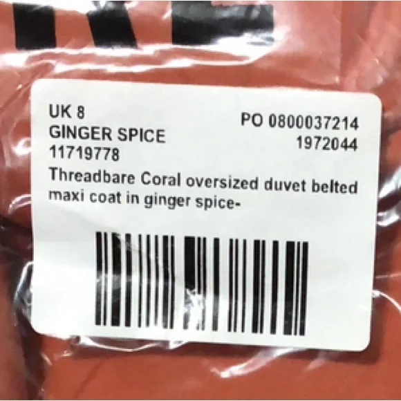 NWT • ASOS Threadbare • NEW Longline Puffer Coat Belt Maxi Coat - Picture 13 of 16